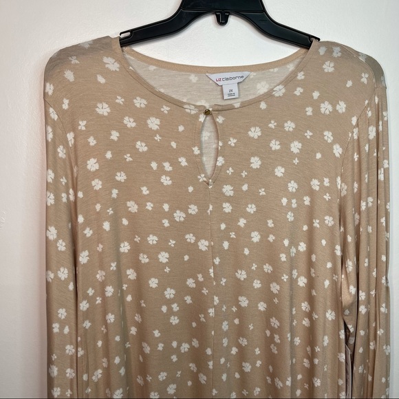 NWT Liz Claiborne Floral Long Sleeve Shirt - Picture 3 of 9